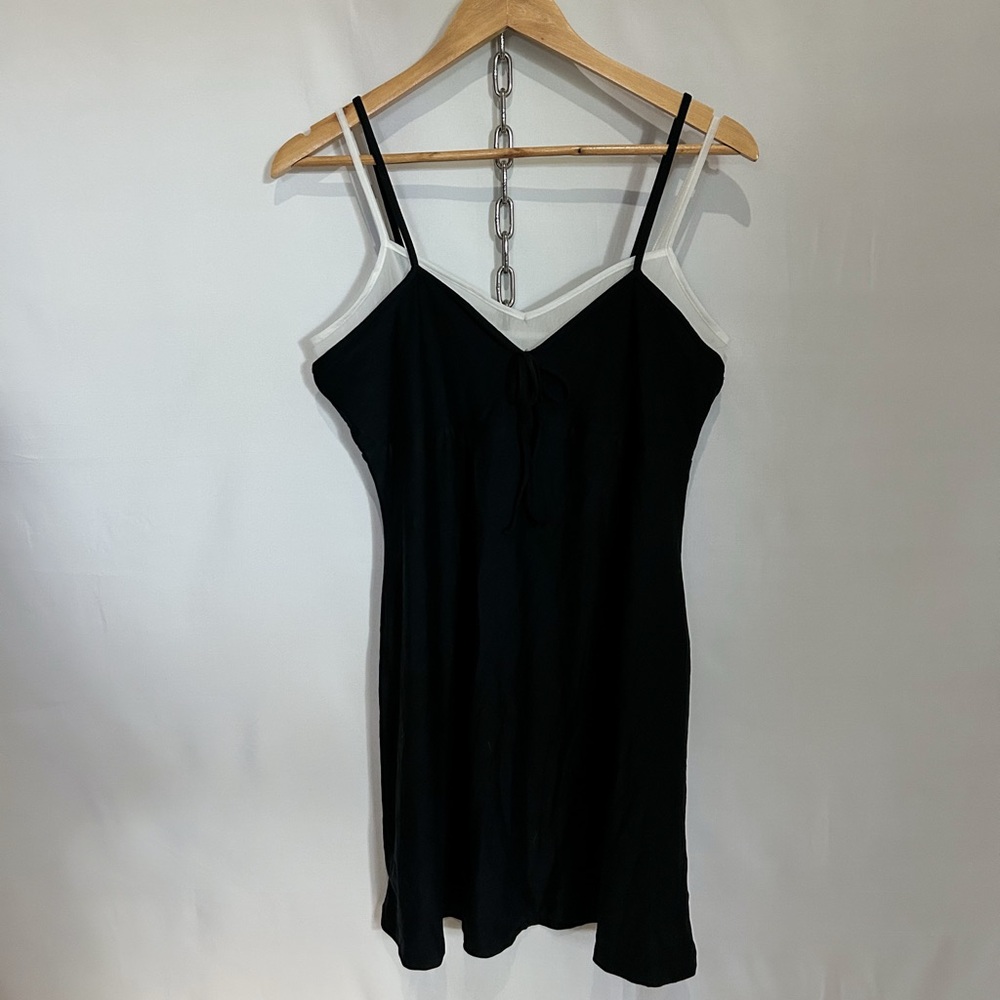 Black & White Wild Fable Double Layer Dress